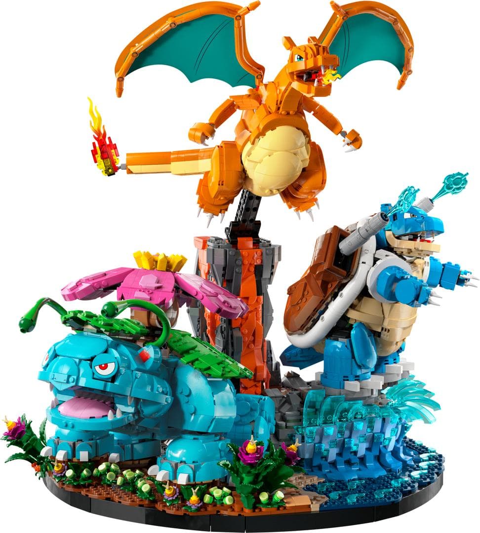 Venusaur, Charizard & Blastoise